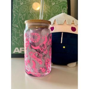 Coffee cup Glass beer can cup Rhinestone Cowgirl